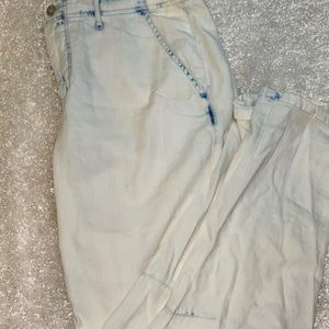 Free people acid wash mom jeans